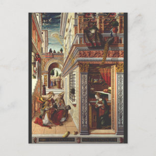 De Aankondiging Carlo Crivelli Renaissance Kunst Briefkaart