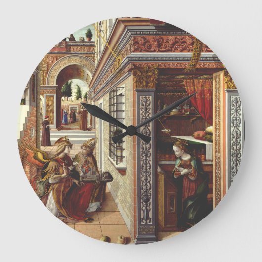 De Aankondiging Carlo Crivelli Renaissance Kunst Grote Klok (Voorkant)