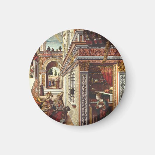 De Aankondiging Carlo Crivelli Renaissance Kunst Magneet (Voorkant)
