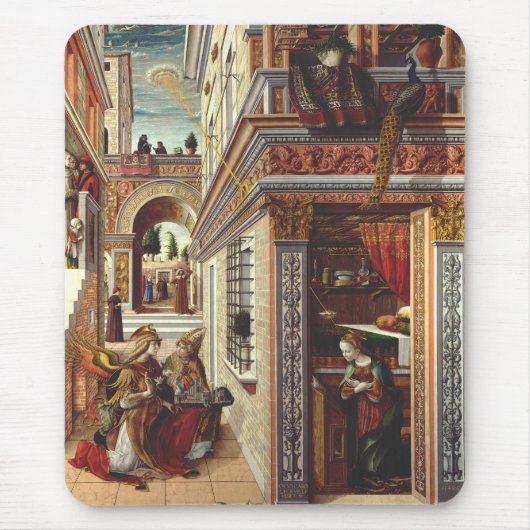 De Aankondiging Carlo Crivelli Renaissance Kunst Muismat (Voorkant)