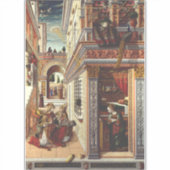 De Aankondiging Carlo Crivelli Renaissance Kunst Sticker (Voorkant)
