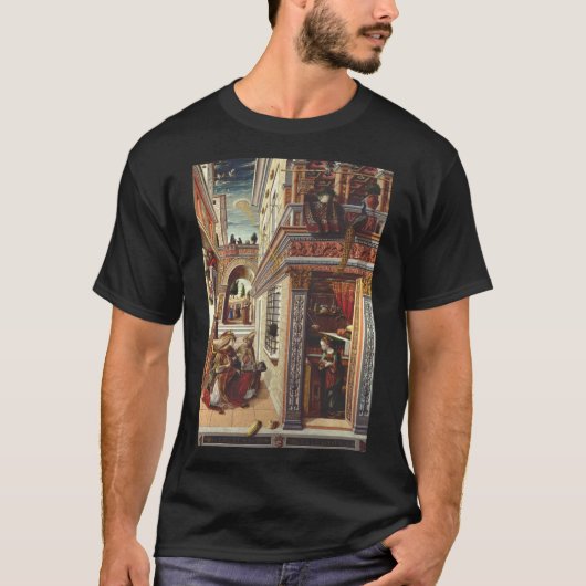 De Aankondiging Carlo Crivelli Renaissance Kunst T-shirt (Voorkant)