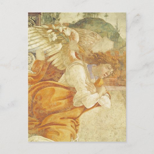 De aankondiging, de details van de Archangel Briefkaart (Voorkant)