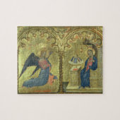 De aankondiging, detail van een polytych die toont legpuzzel (Horizontaal)