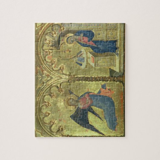 De aankondiging, detail van een polytych die toont legpuzzel (Verticaal)