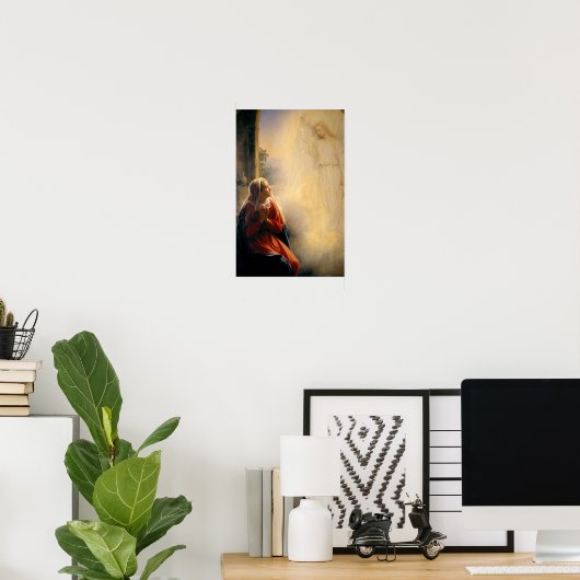 De aankondiging door Carl Bloch Print (Thuiskantoor)