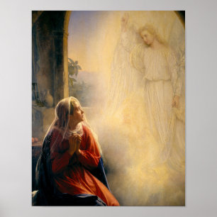 De Aankondiging door Carl Bloch Print
