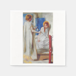 De Aankondiging door Dante Gabriel Rossetti Servet