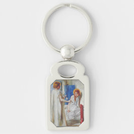 De Aankondiging door Dante Gabriel Rossetti Sleutelhanger