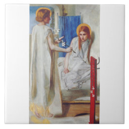 De Aankondiging door Dante Gabriel Rossetti Tegeltje