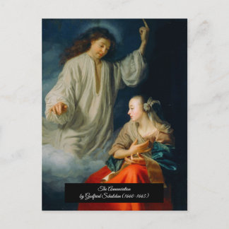 De aankondiging door Godfried Schalcken Briefkaart