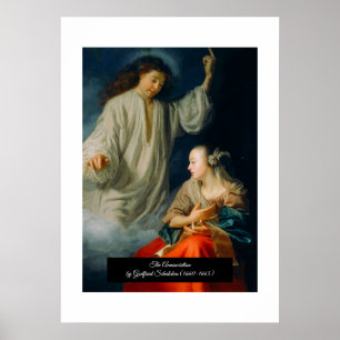 De aankondiging door Godfried Schalcken Poster