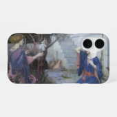De Aankondiging door John William Waterhouse iPhone 16 Hoesje (Achterkant horizontaal)