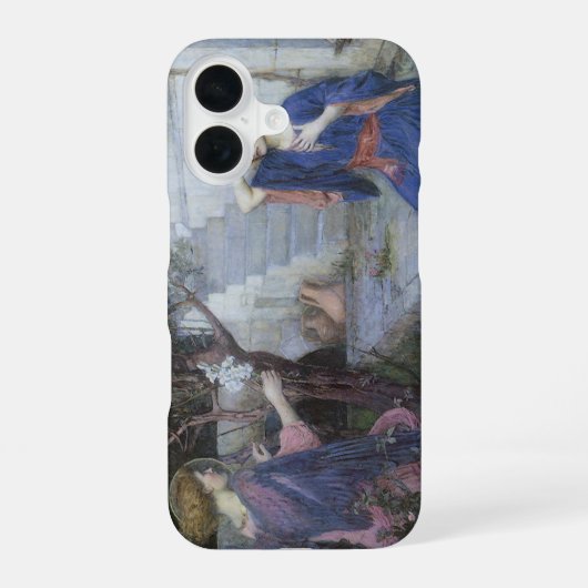 De Aankondiging door John William Waterhouse iPhone 16 Hoesje (Achterkant)