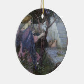 De Aankondiging door John William Waterhouse Keramisch Ornament (Rechts)