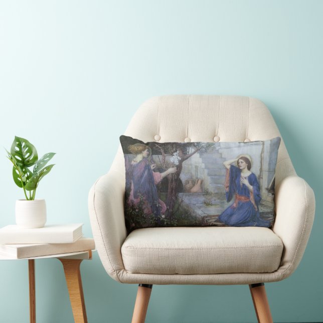 De Aankondiging door John William Waterhouse Kussen (Stoel)