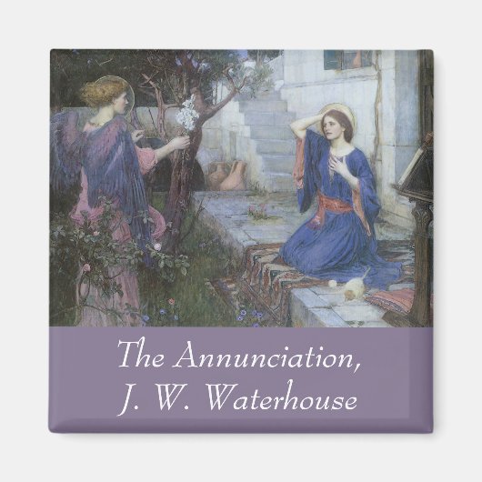 De Aankondiging door John William Waterhouse Magneet (Voorkant)