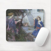 De Aankondiging door John William Waterhouse Muismat (Met muis)