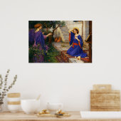 De Aankondiging door John William Waterhouse Poster (Keuken)