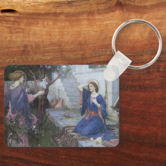 De Aankondiging door John William Waterhouse Sleutelhanger (Voorkant)