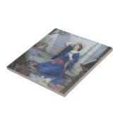 De Aankondiging door John William Waterhouse Tegeltje (Zijkant)