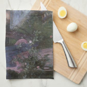 De Aankondiging door John William Waterhouse Theedoek (Quarter Fold)
