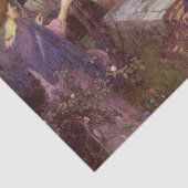 De Aankondiging door John William Waterhouse Tissuepapier (Detail)