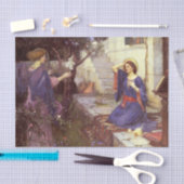 De Aankondiging door John William Waterhouse Tissuepapier (Craft)