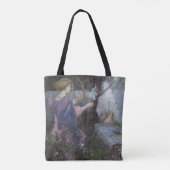 De Aankondiging door John William Waterhouse Tote Bag (Achterkant)