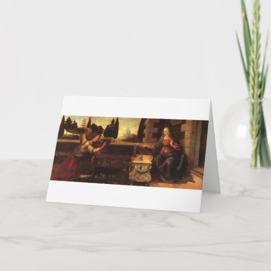 De aankondiging door Leonardo da Vinci c. (Voorkant)