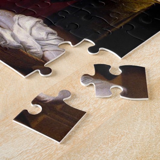 De Aankondiging door Murillo (detail) Legpuzzel (Zijkant)