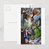De aankondiging, El Greco Briefkaart (Voorkant / Achterkant)