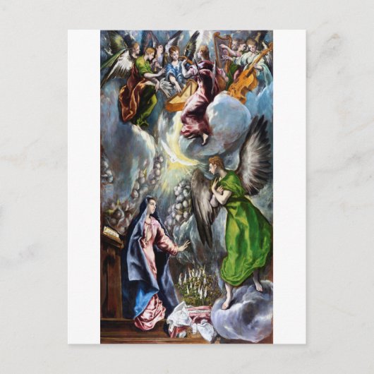 De aankondiging, El Greco Briefkaart (Voorkant)