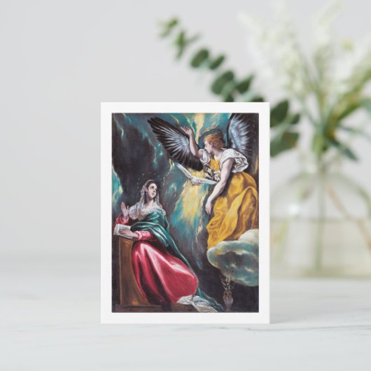 De aankondiging, El Greco Briefkaart (Staand voorkant)