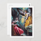 De aankondiging, El Greco Briefkaart (Voorkant / Achterkant)