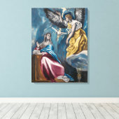 De Aankondiging | El Greco | Canvas Afdruk (Insitu (Houten vloer))