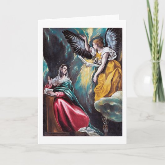 De aankondiging, El Greco Kaart (Voorkant)
