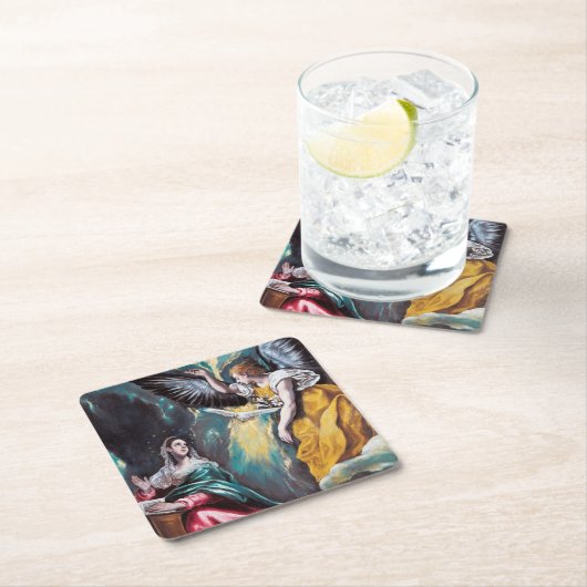 De aankondiging, El Greco Kartonnen Onderzetters (Insitu)