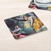 De aankondiging, El Greco Kartonnen Onderzetters (Schuin)