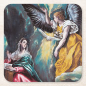 De aankondiging, El Greco Kartonnen Onderzetters (Voorkant)