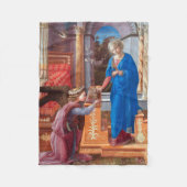 De aankondiging, Filippo Lippi, 1440 Fleece Deken (Voorkant)