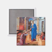De aankondiging, Filippo Lippi, 1440 Magneet (Voorkant / Achterkant)