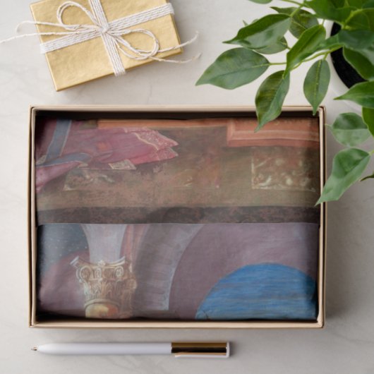 De aankondiging, Filippo Lippi, 1440 Tissuepapier (Geschenk)