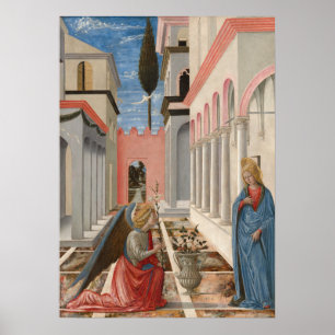 De Aankondiging - Fra Carnevale Fijne Kunst Poster