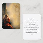 De Aankondiging Gebed Kaart (Voorkant / Achterkant)