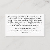 De Aankondiging Gebed Kaart (Achterkant)