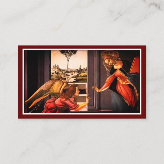 De Aankondiging Gebed Kaart (Voorkant)