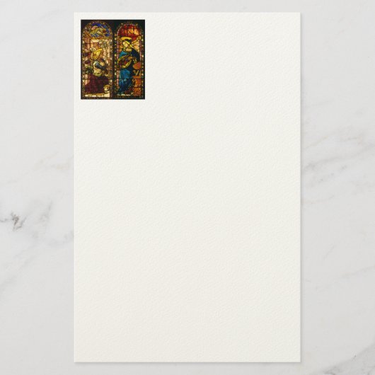 De aankondiging in meerdere kleuren briefpapier (Voorkant)