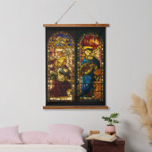De aankondiging in meerdere kleuren hangend wandkleed (Slaapkamer)