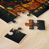 De aankondiging in meerdere kleuren legpuzzel (Zijkant)